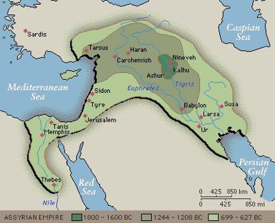 Assyrian Empire map