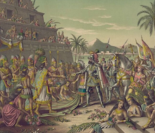 Moctezuma meets Cortés
