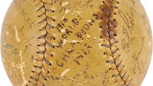 Babe Ruth signed baseball 1915 World Series