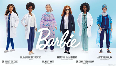 Barbie dolls honoring women scientists