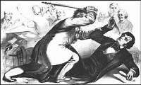Charles Sumner Preston Brooks attack