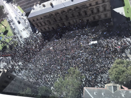 Melbourne Climatestrike crowd