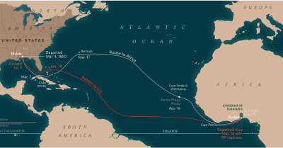Clotilda journey map