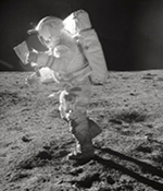 Edgar Mitchell on the Moon