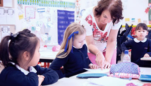 French students and teacher