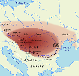 Huns map