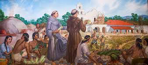 Junipero Serra at a mission