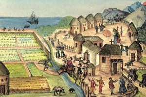 Junipero Serra at a mission