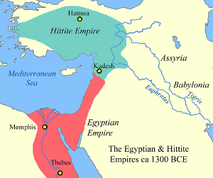 Kadesh location map