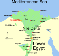 Lower Egypt map