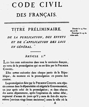 Napoleonic Code