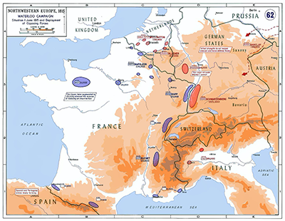 1815 campaign map