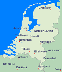 Netherlands cities map
