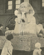 Penn Museum Sphinx arrival