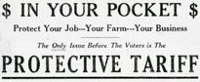 Protective tariff sign
