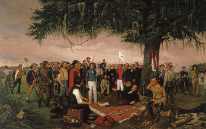 Santa Anna surrenders