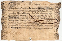 South Sea Company exchequer bill