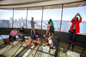 Space Needle revolving floor