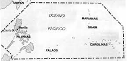 Spanish East Indies map
