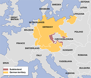 Sudetenland map