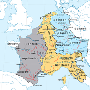 Treaty of Verdun map