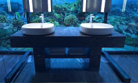 Undersea villa bathroom