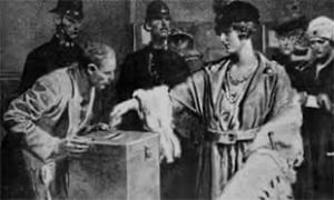 Women voting U.K.