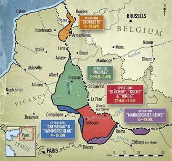 German Spring Offensives 1918